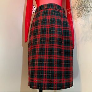 Scotch tape Plaid skirt